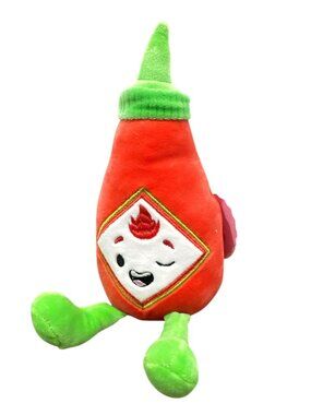 Hot Sauce Bottle Plush Toy - Gigglescape - Red & Green - Ages 1+ - Soft & Cuddly